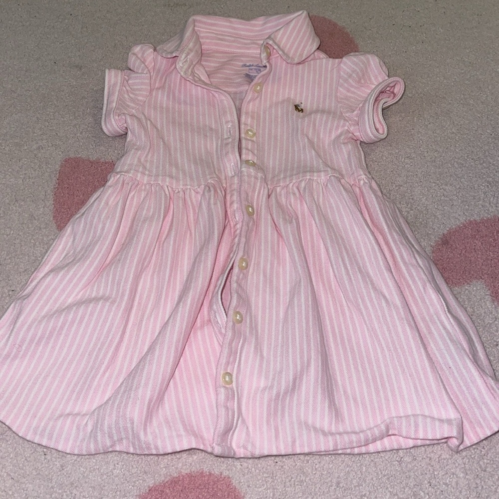 Ralph Lauren Pink Striped Dress
